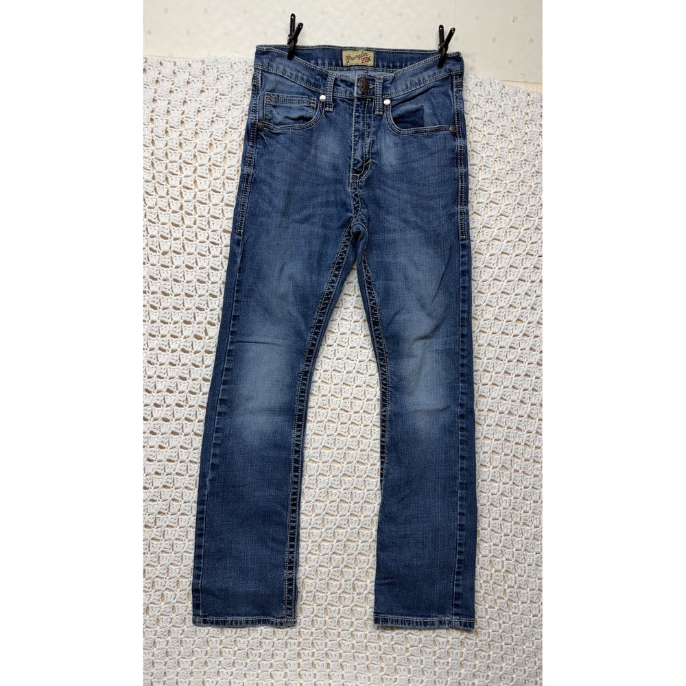Wrangler 20X Jeans Men Tag 29X34 Fits 28X32 Blue Denim Style 42 Vintage Boots